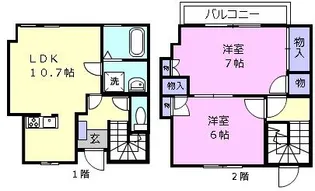 プレタメゾン結城B棟の間取り