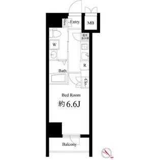 ハーモニーレジデンス横浜みなとみらい#001【2階】の間取り