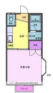 ハイツKAP【1階】の間取り