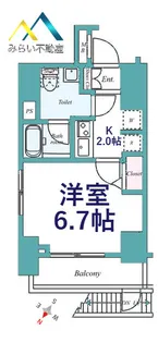 プレール・ドゥーク西横浜【3階】の間取り