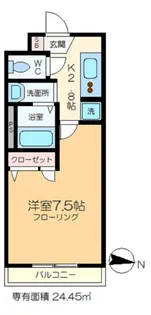 ヒルハイム綾瀬【1階】の間取り