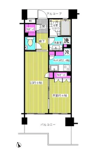 アドレシア【14階】の間取り