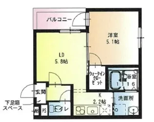 フジパレス若江岩田サウス【3階】の間取り