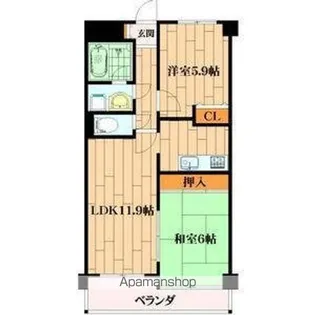 グランドアーバン【4階】の間取り
