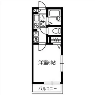 ドミトリー中野【2階】の間取り