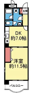 カラット中川【2階】の間取り