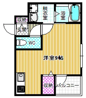 ステラウッド古市【1階】の間取り