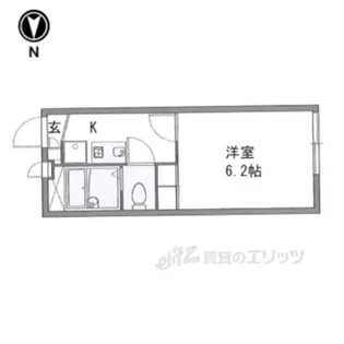 レオパレスグレイス2【1階】の間取り