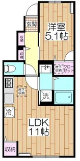 プラムヴィレッジII【1階】の間取り