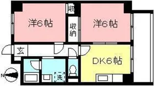 フローレンス多摩【3階】の間取り