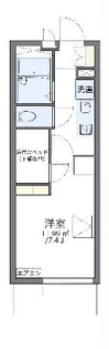 レオパレスエトワール城南【4階】の間取り