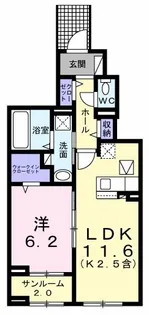 メゾン シャルマン【1階】の間取り