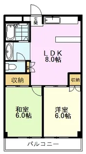 ベルハイツ恋ヶ窪【4階】の間取り