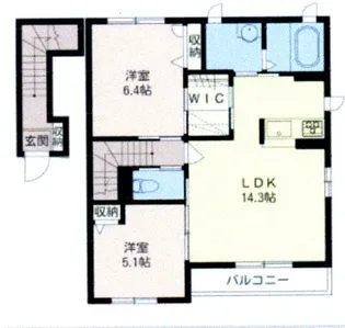 メルベーユ【2階】の間取り
