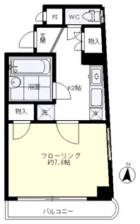 クレドール若松町【4階】の間取り
