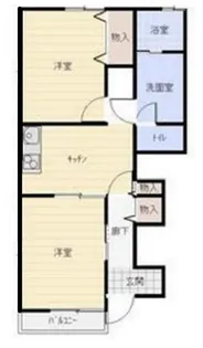 愛知県蒲郡市竹谷町元町【アパート】の間取り