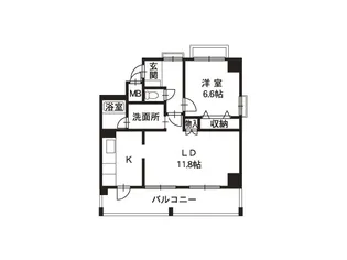 レインボーメゾン六九【7階】の間取り