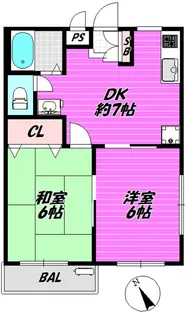 マルヨマンションII【3階】の間取り