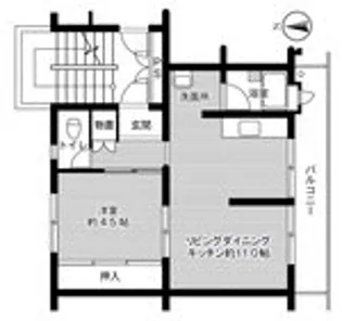 ビレッジハウス近見1号棟【3階】の間取り