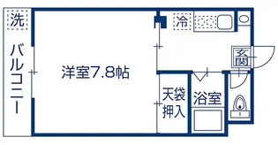スカイハイツ2号【2階】の間取り