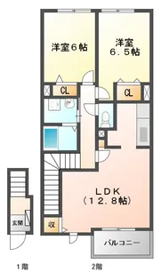 アルモニーラティエ II【2階】の間取り
