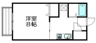 庄原ハイツ【2階】の間取り