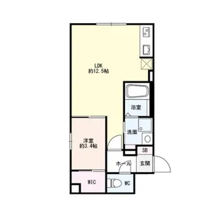 8 3W2(b)HACHI SANWESTNY【3階】の間取り