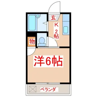 セレンディー小松原【4階】の間取り