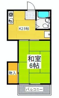 ハイツしの【2階】の間取り