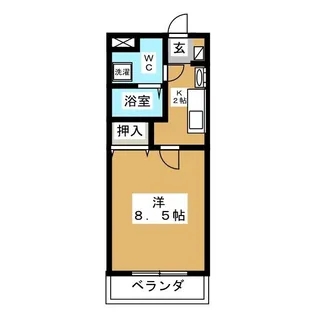 KIコーポレーションF【2階】の間取り