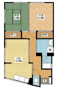 草野アパート【1階】の間取り