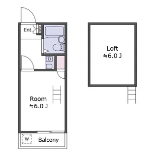 1Kの間取り画像