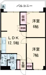 大田マンション【4階】の間取り