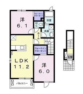 カリシア MJ【2階】の間取り