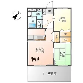 レジデンス O【1階】の間取り