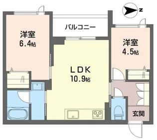 東京都八王子市横山町【マンション】の間取り