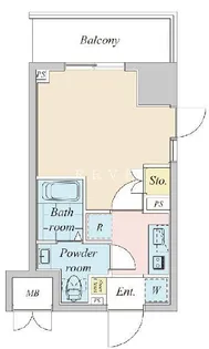 プラウドフラット神楽坂II【4階】の間取り