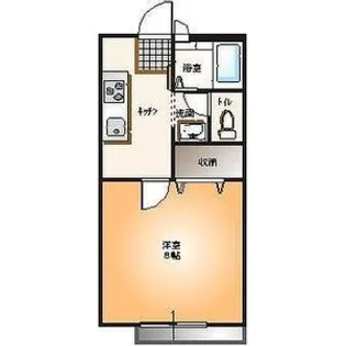 1Kの間取り画像