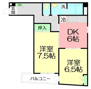 ホワイトレジデンス山口【3階】の間取り