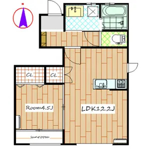 Fiore Tomihisa【1階】の間取り