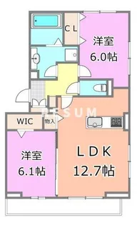 千葉県千葉市稲毛区稲毛東1【アパート】の間取り