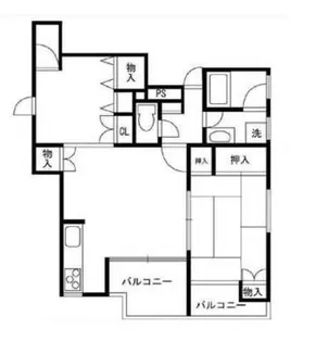 ル・クレソンヴェール【5階】の間取り