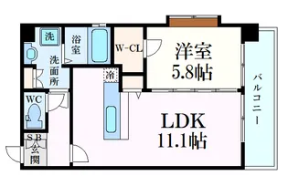 ルネス・スターツ【2階】の間取り