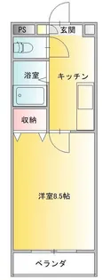 プロシードエンジュ【1階】の間取り