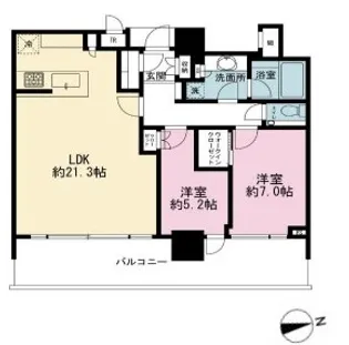 パークコート浜離宮ザタワー【27階】の間取り