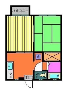 シャトリエ北大路I【2階】の間取り