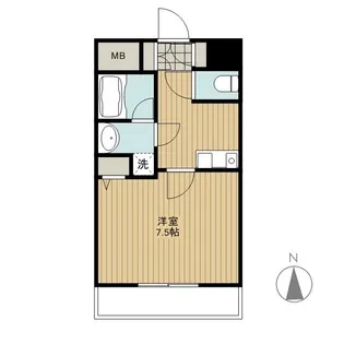 1Kの間取り画像