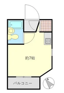 1Kの間取り画像