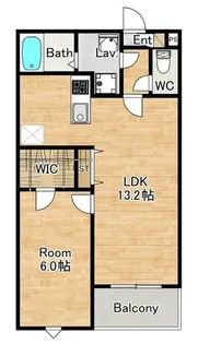 ジーメゾン石津町東ブリシエ【2階】の間取り