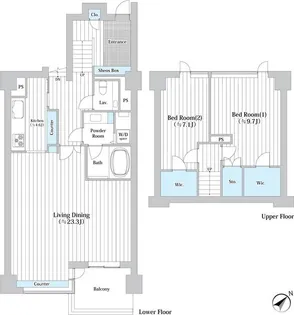 参宮橋マンション【1階】の間取り